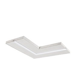 Obrázek pro produkt Příslušenství - rohový spoj pro zapuštěné profily do sádrokartonu, vč. difuzoru Milky, 240 x 240 x 12,5 mm - FANEUROPE