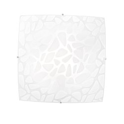 Obrázek pro produkt Stropní svítidlo Island, bílé, 3 x E27, 40 x 40 x 10 cm - FANEUROPE