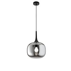 Obrázek pro produkt Závěsné svítidlo Jaipur, kouřové (fumé)/černé, 1 x E27, 30 x 150 cm - FANEUROPE
