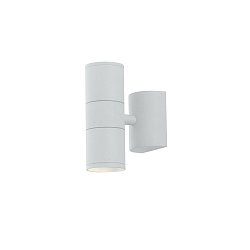 Obrázek pro produkt Venkovní nástěnné svítidlo Jump, bílé, 2 x GU10, IP44, 16 x 11 x 6 cm - FANEUROPE
