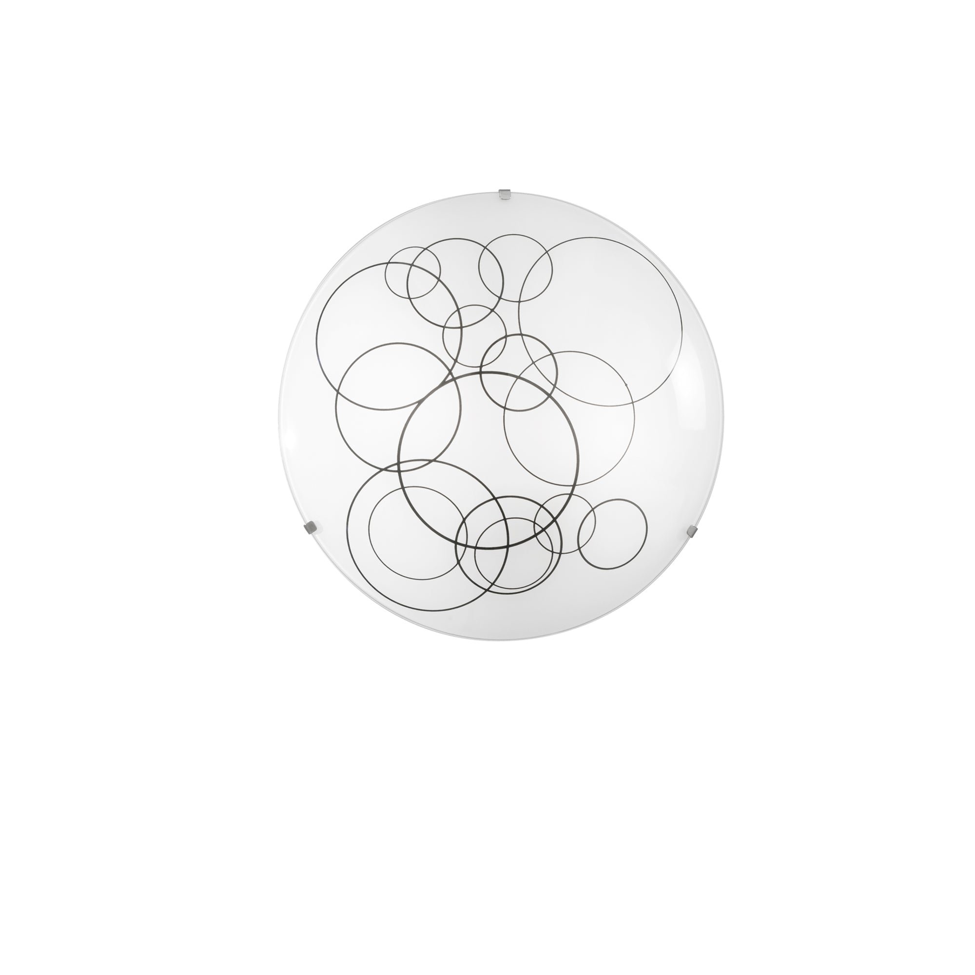 FAN I-KARMA-PL30 Stropní svítidlo Karma, bílé/černé, 2 x E27, 30 x 9,5 cm - FANEUROPE