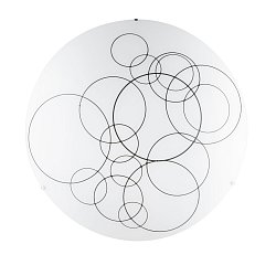 Obrázek pro produkt Stropní svítidlo Karma, bílé/černé, 4 x E27, 50 x 13,5 cm - FANEUROPE