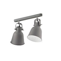 Obrázek pro produkt Nástěnné svítidlo Legend, šedé/niklové, 2 x E27, 36 x 16 x 17,5 cm - FANEUROPE