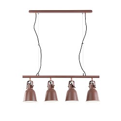 Obrázek pro produkt Závěsné svítidlo Legend, corten/měděné, 4 x E27, 85,5 x 179 cm - FANEUROPE