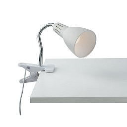 Obrázek pro produkt Nástěnné svítidlo Logiko s klipem, bílé, 1 x E14, 11,5 x 7,3 x 36,5 cm - FANEUROPE