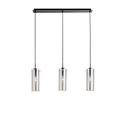 Obrázek pro produkt Závěsné svítidlo Magic, černá/kouřová, 3 x E27, 79 x 150 cm - FANEUROPE