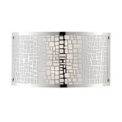 Obrázek pro produkt Nástěnné svítidlo Maya, chromové, 2 x E14, 32 x 9 x 17 cm - FANEUROPE