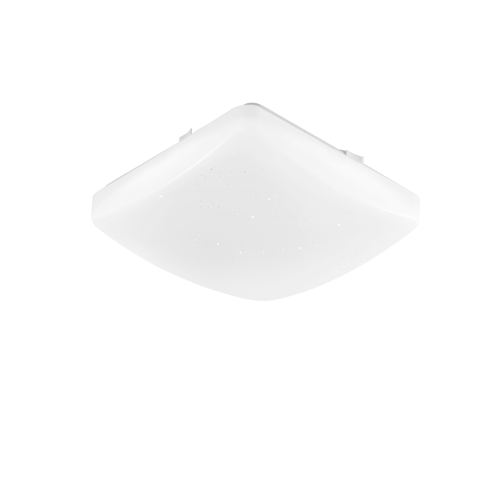FAN I-MOON-Q28-CCT Koupelnové stropní LED svítidlo Moon hranaté, bílé, 18 W, 1815 lm, CCT, IP44, 27 x 6,5 x 27 cm - FANEUROPE