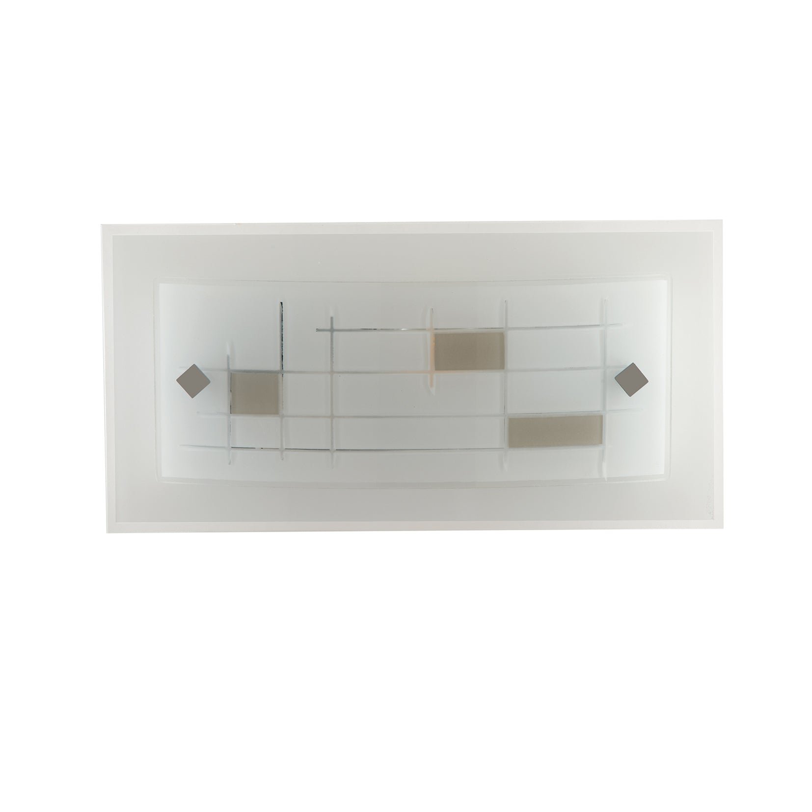 FAN I-MUSA/AP Nástěnné svítidlo Musa, opál/šedá, 1 x E27, 30 x 8,5 x 15 cm - FANEUROPE