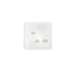 Obrázek pro produkt Stropní svítidlo Musa, opál/šedá, 2 x E27, 30 x 8,5 x 30 cm - FANEUROPE