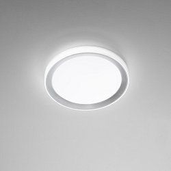 Obrázek pro produkt Stropní svítidlo LED NEON kruhové bílá/stříbrná 24W 3450 lm CCT 40x7cm - FANEUROPE