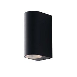 Obrázek pro produkt Venkovní nástěnné svítidlo ONE, antracitové, 2 x GU10, IP54, 13 x 9,3 x 6,7 cm - FANEUROPE