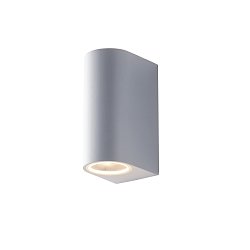 Obrázek pro produkt Venkovní nástěnné svítidlo ONE, bílá, 2 x GU10, IP54, 13 x 9,3 x 6,7 cm - FANEUROPE