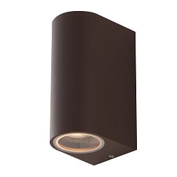Obrázek pro produkt Venkovní nástěnné svítidlo ONE, korten, 2 x GU10, IP54, 13 x 9,3 x 6,7 cm - FANEUROPE
