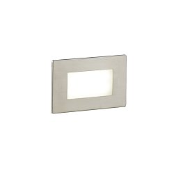 Obrázek pro produkt Zápustné venkovní svítidlo LED Bolt, bílá/nikl/polykarbonát, 3 W, 200 lm, 4000 K, IP65, včetně nouzové baterie 3 h, 10,7 x 3,25 - FANEUROPE