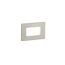 Obrázek pro produkt Zápustné venkovní svítidlo LED Bolt, bílá/nikl/polykarbonát, 3 W, 200 lm, 3000 K, IP65, senzor, 10,7 x 3,25 x 6,7 cm - FANEUROPE