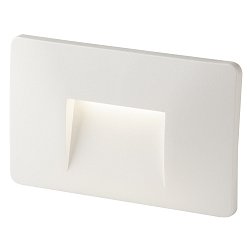 Obrázek pro produkt Zápustné venkovní svítidlo LED Breen, bílá, hliník/sklo, 3 W, 290 lm, 4000 K, IP65, 13 x 1 x 8,5 cm - FANEUROPE