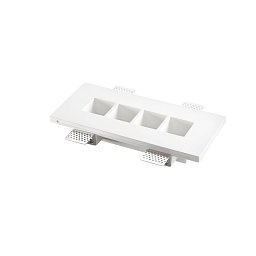 Obrázek pro produkt Zápustné svítidlo Hive, bílé, 4 x GU10 Mini, 27 x 12 x 4,5 cm - FANEUROPE