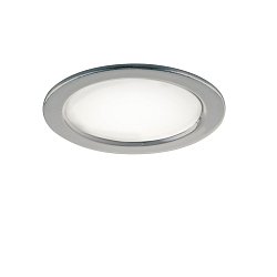 Obrázek pro produkt Zápustné venkovní svítidlo LED Nemo, stříbrné, plast, 3,5 W, 277 lm, 4000 K, IP44, 6,5 x 1,8 cm - FANEUROPE