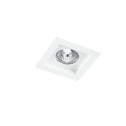Obrázek pro produkt Zápustné svítidlo Phantom, bílé, 1 x GU10, 10 x 10 x 4,9 cm - FANEUROPE