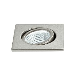 Obrázek pro produkt Zápustné svítidlo LED Polaris, nikl/hliník, 3 W, 300 lm, 4000 K, 6,6 x 6,6 x 5,7 cm - FANEUROPE
