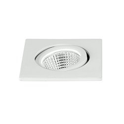Obrázek pro produkt Zápustné svítidlo LED Polaris, bílé, hliník, 3 W, 300 lm, 4000 K, 6,6 x 6,6 x 5,7 cm - FANEUROPE