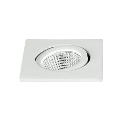 Obrázek pro produkt Zápustné svítidlo LED Polaris, bílé, hliník, 3 W, 300 lm, 4000 K, 6,6 x 6,6 x 5,7 cm - FANEUROPE