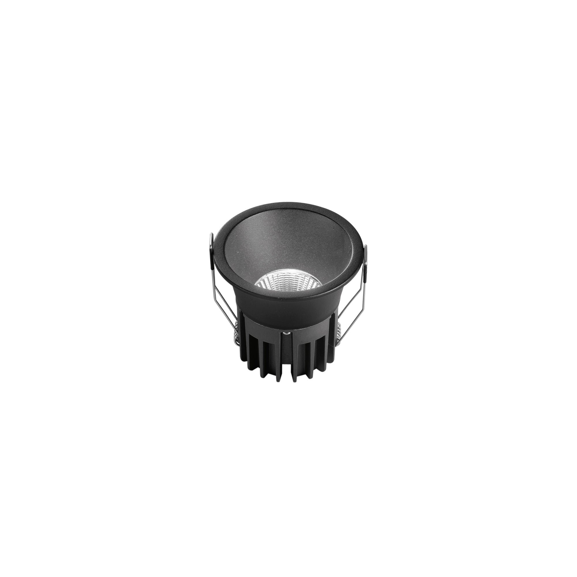 FAN INC-QUARK-R12-NER Zápustné svítidlo LED Quark, hliník, černé, COB, 12 W, 1300 lm, CCT, 8,5 x 8,5 x 8 cm - FANEUROPE