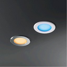 Obrázek pro produkt Zápustné venkovní svítidlo LED Rainbow, DC 12 V, bílé/plast, 5 W, 110 lm, RGBW, IP65, 10 x 10 x 3,2 cm - FANEUROPE