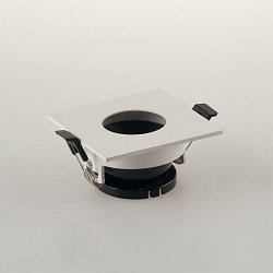 Obrázek pro produkt Zápustné svítidlo STENOS, bílé, hranaté - kruh, 8.5 x 4.2 x 8.5 cm - FANEUROPE