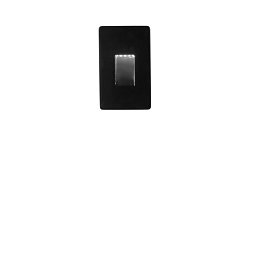 Obrázek pro produkt Kryt pro zápustné svítidlo do zdi STRATOS, černá, 8 x 4.7 x 13 cm - FANEUROPE