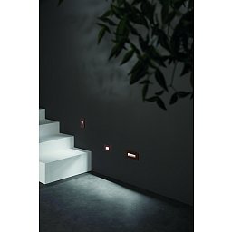 Obrázek pro produkt Zápustné svítidlo do zdi STRATOS, bez krytu 5W, CCT, 19 x 4.7 x 8 cm, IP65 - FANEUROPE