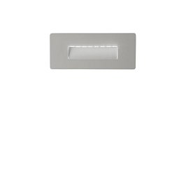 Obrázek pro produkt Kryt pro zápustné svítidlo do zdi STRATOS, stříbrná, 4.7 × 19 × 8 cm - FANEUROPE