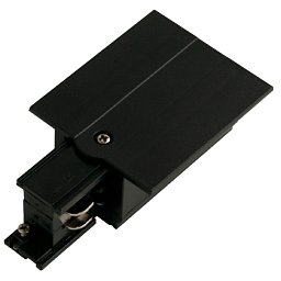 Obrázek pro produkt Napájení levé zapuštěná 3f lišta TRACK, černá, 3.75 x 1.7 x 3.27 cm - FANEUROPE