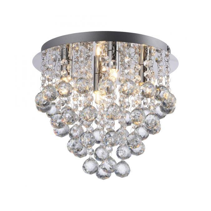 LD 15063-17 Stropní svítidlo KULUNKA, chrom, křišťálové přívěsky - JUST LIGHT