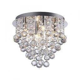 Obrázek pro produkt Stropní svítidlo KULUNKA, chrom, křišťálové přívěsky - JUST LIGHT