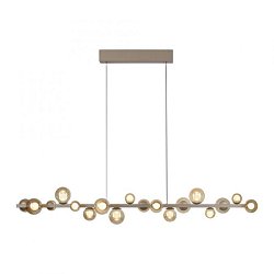 Obrázek pro produkt LED závěsné svítidlo PURE, bronzová, elektricky nastavitelná výška, ovladač, stmívatelné 2200-5000K - PAUL NEUHAUS