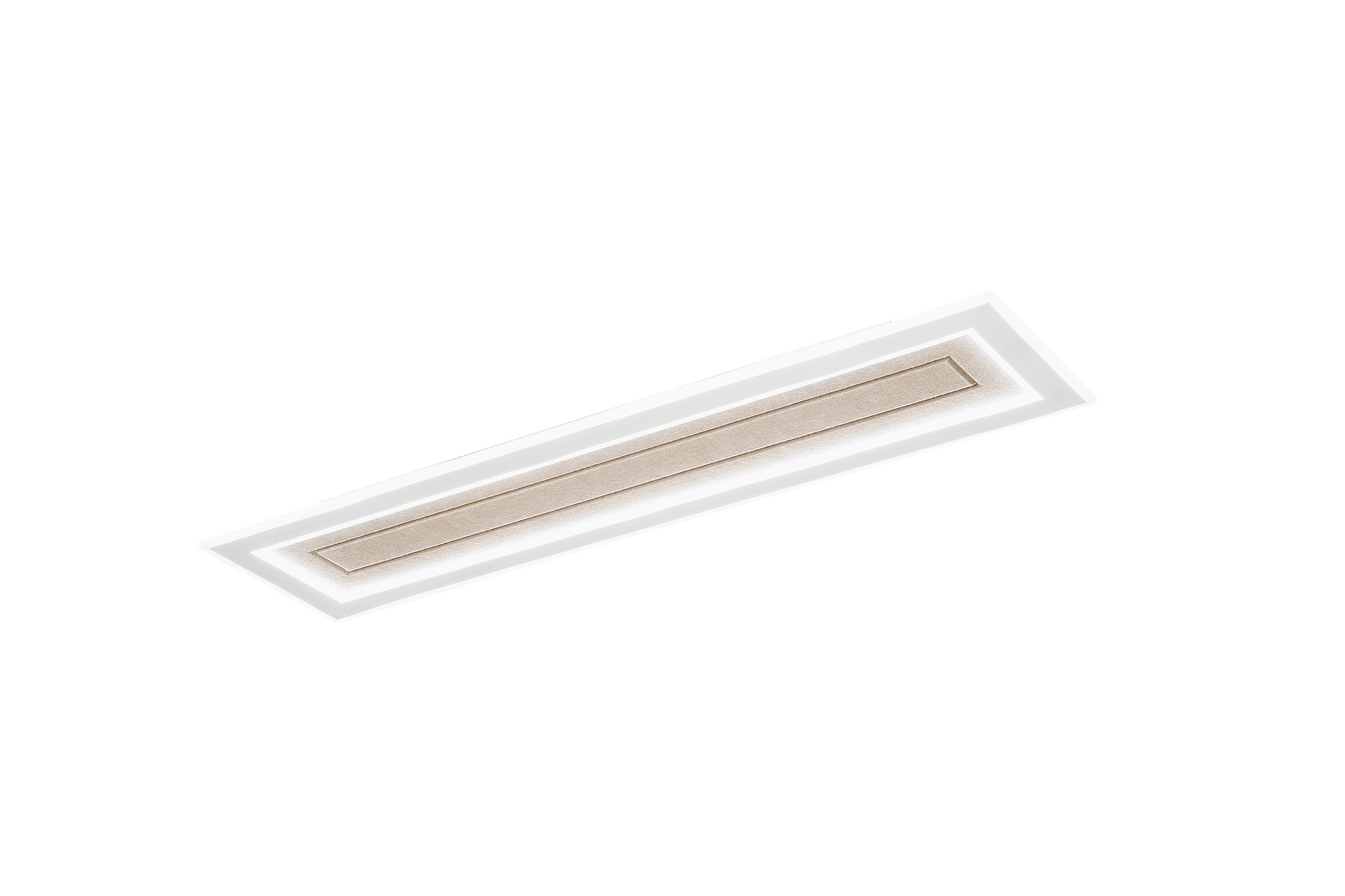 FAN I-AUX-RT120-BG Stropní svítidlo Aux béžové PMMA, obdélník, 40 W, CCT 3000/4000/6500 K, 120 x 30 x 5,5 cm - FANEUROPE