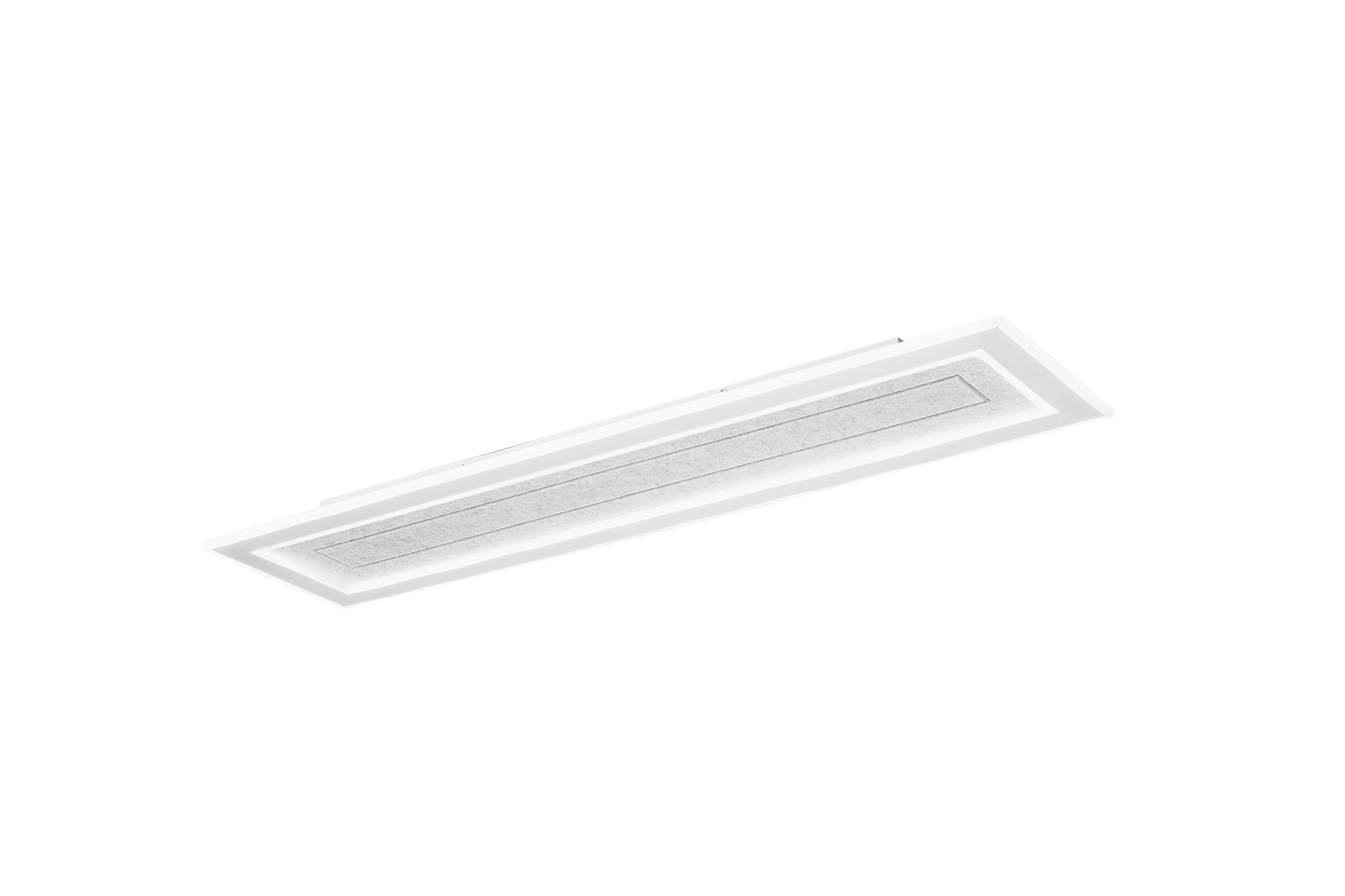 FAN I-AUX-RT120-GR Stropní svítidlo Aux šedé PMMA, obdélník, 40 W, CCT 3000/4000/6500 K, 120 x 30 x 5,5 cm - FANEUROPE
