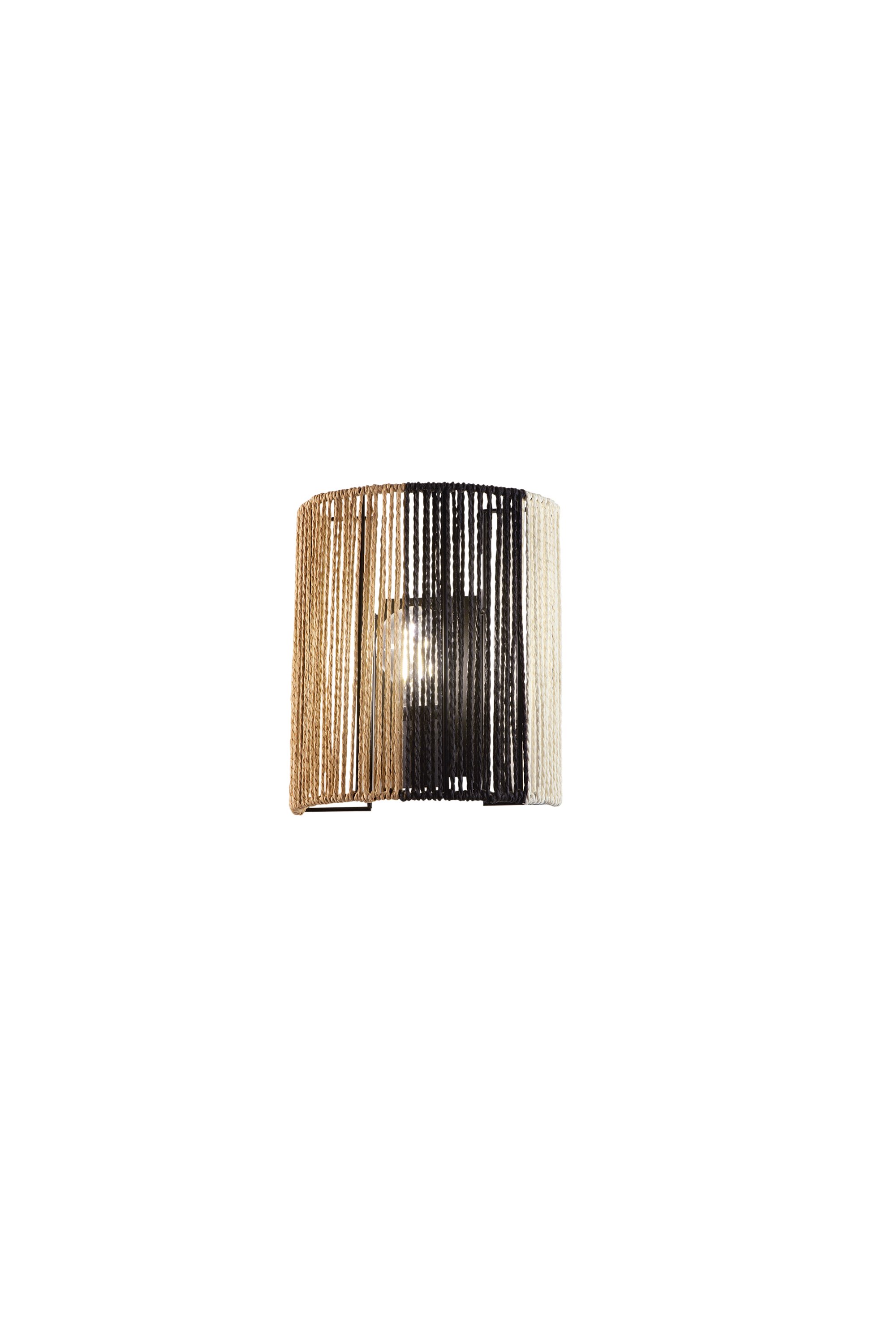 FAN I-COCONUT-AP Nástěnné svítidlo Coconut bílá+černá+marrone, kov, 1xE27, 40 W, 20 x 10 x 23 cm - FANEUROPE