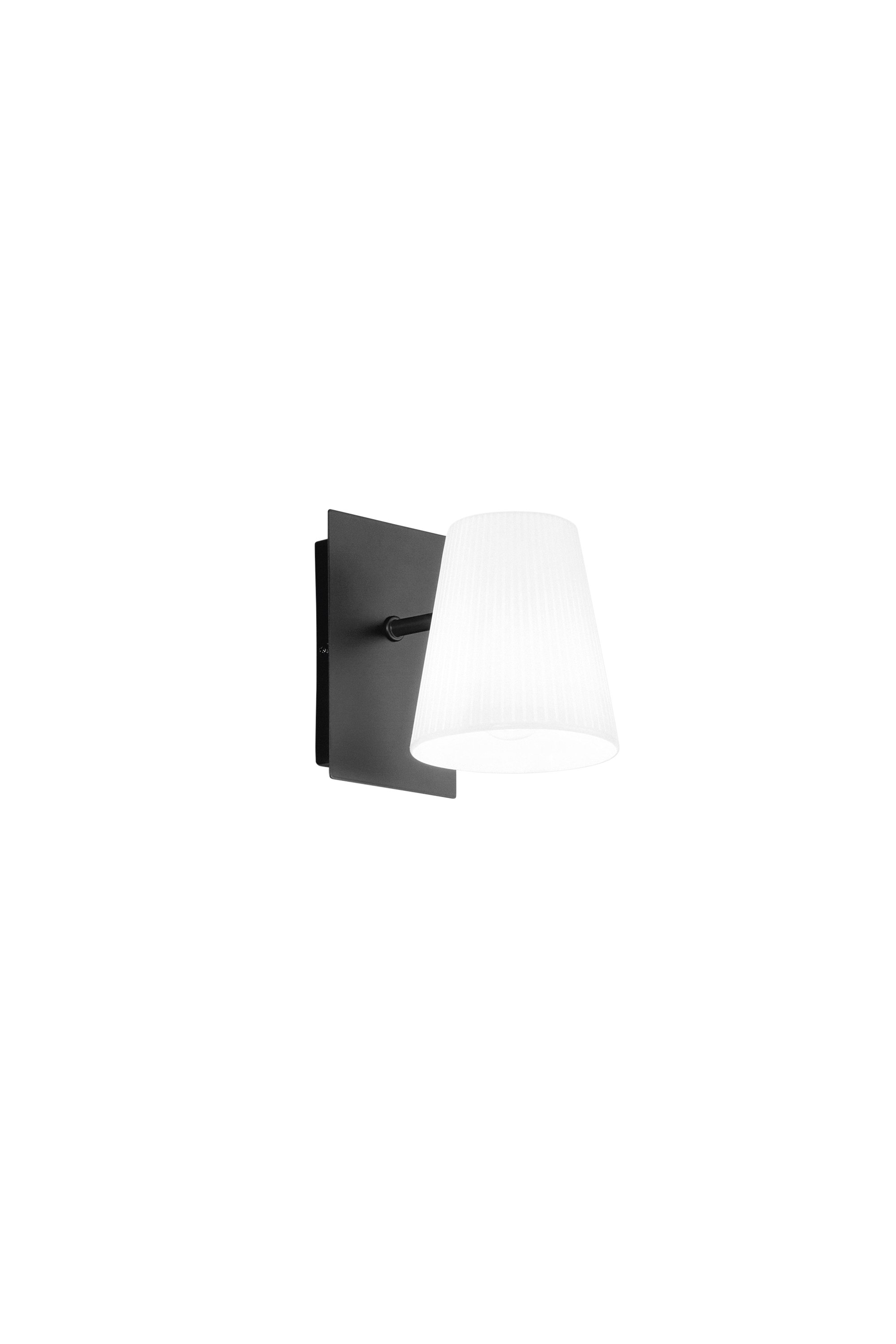 FAN I-CULT-AP-NB Nástěnné svítidlo Cult černá kov, 1xE14, 25 W, 15 x 11 x 18 cm - FANEUROPE