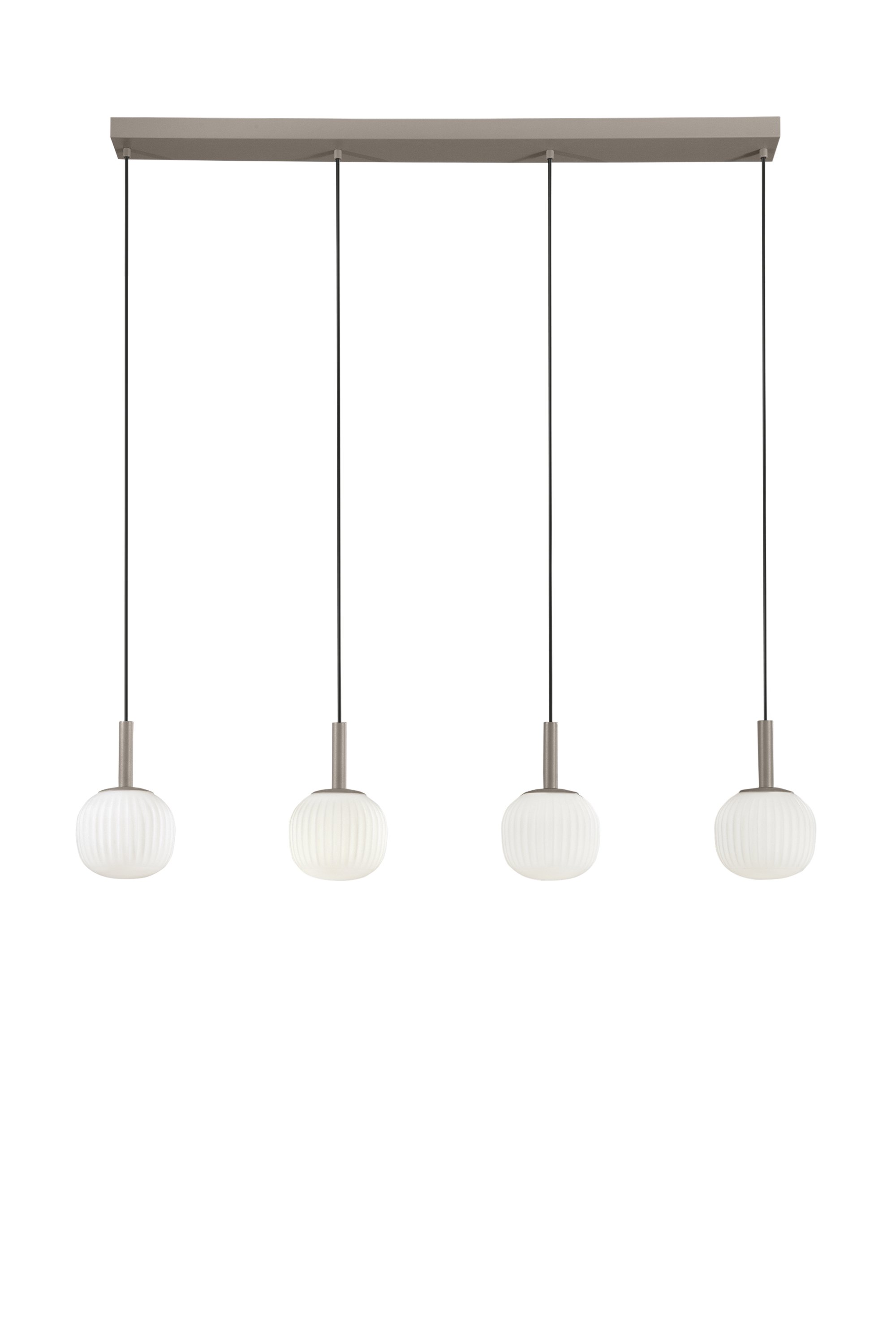 FAN I-ERIS-S4 Závěsné svítidlo Eris bílá + hnědá, 4 x E14, 114 x 200 cm - FANEUROPE