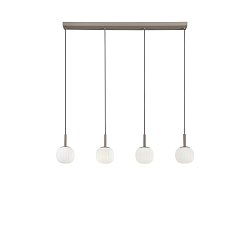 Obrázek pro produkt Závěsné svítidlo Eris bílá + hnědá, 4 x E14, 114 x 200 cm - FANEUROPE