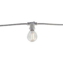 Obrázek pro produkt Žárovková girlanda PICNIC, bílý, 10 x E14, IP44, s vidlicí Schuko, 5 m - FANEUROPE