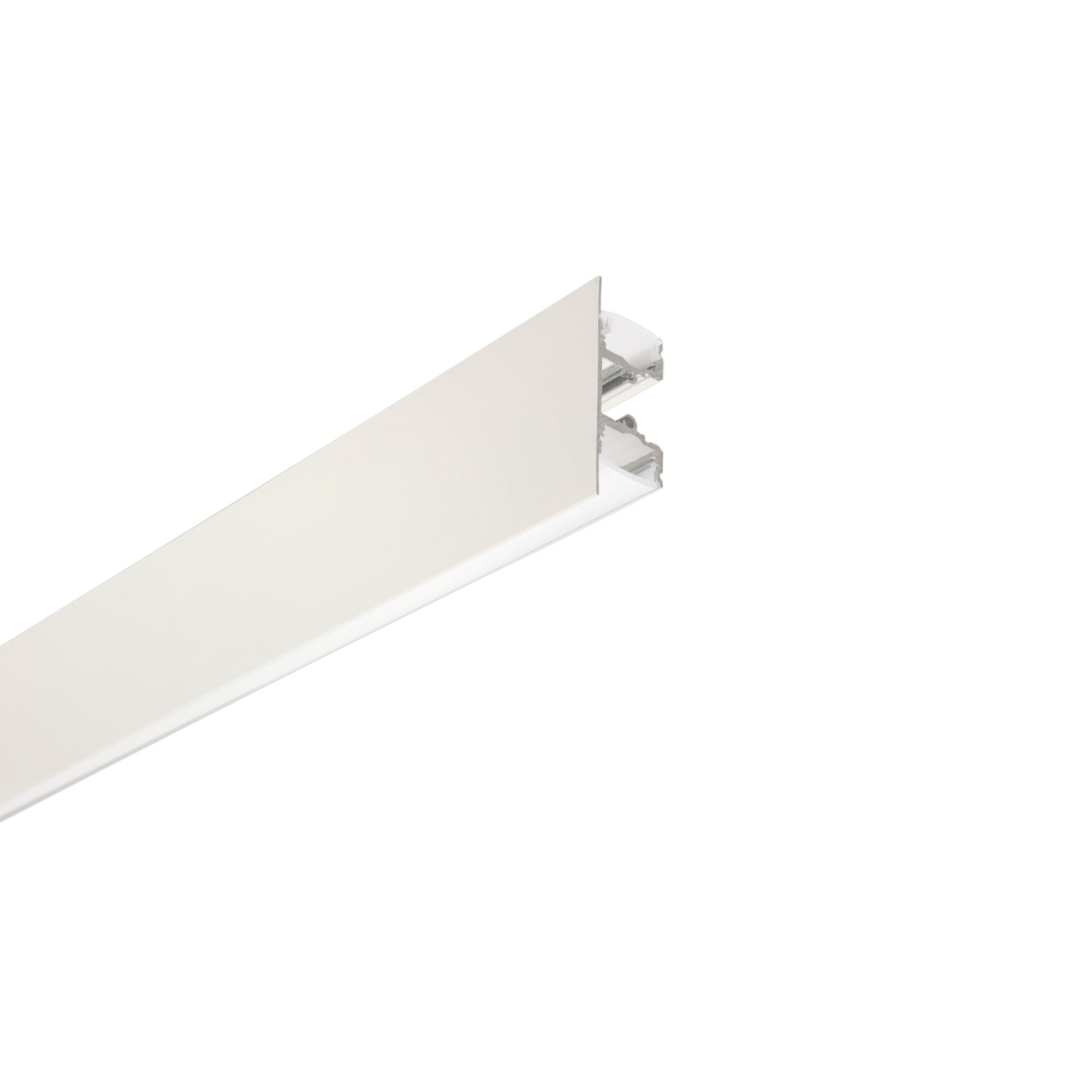 FAN I-PROFILO-DUAL-2-BCO Profil DUAL, bílý, s opálovým difuzorem a krytkami, 200 x 4,9 x 1,25 cm - FANEUROPE