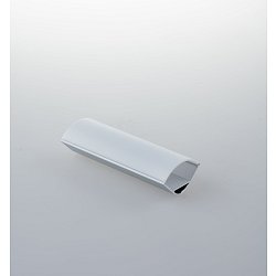 Obrázek pro produkt Profil IONIK, stříbrný, eliptický opálový difuzor včetně krytek, 200x2,97x2,97 cm - FANEUROPE