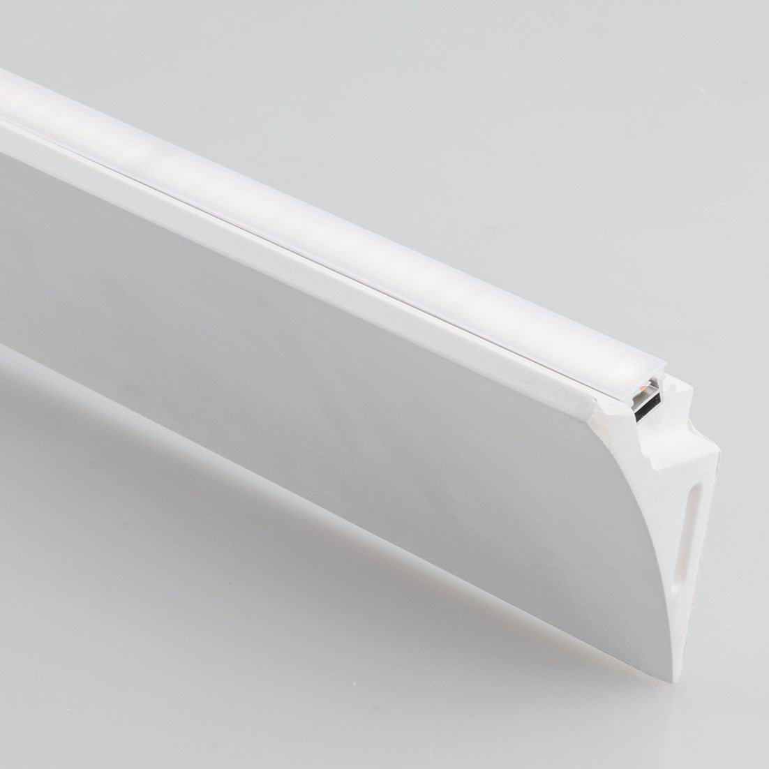 FAN I-PROFY-VELA Profil Vela bílý - sádrový a hliníkový s opálovým difuzorem, 100 x 8 x 5 cm - FANEUROPE