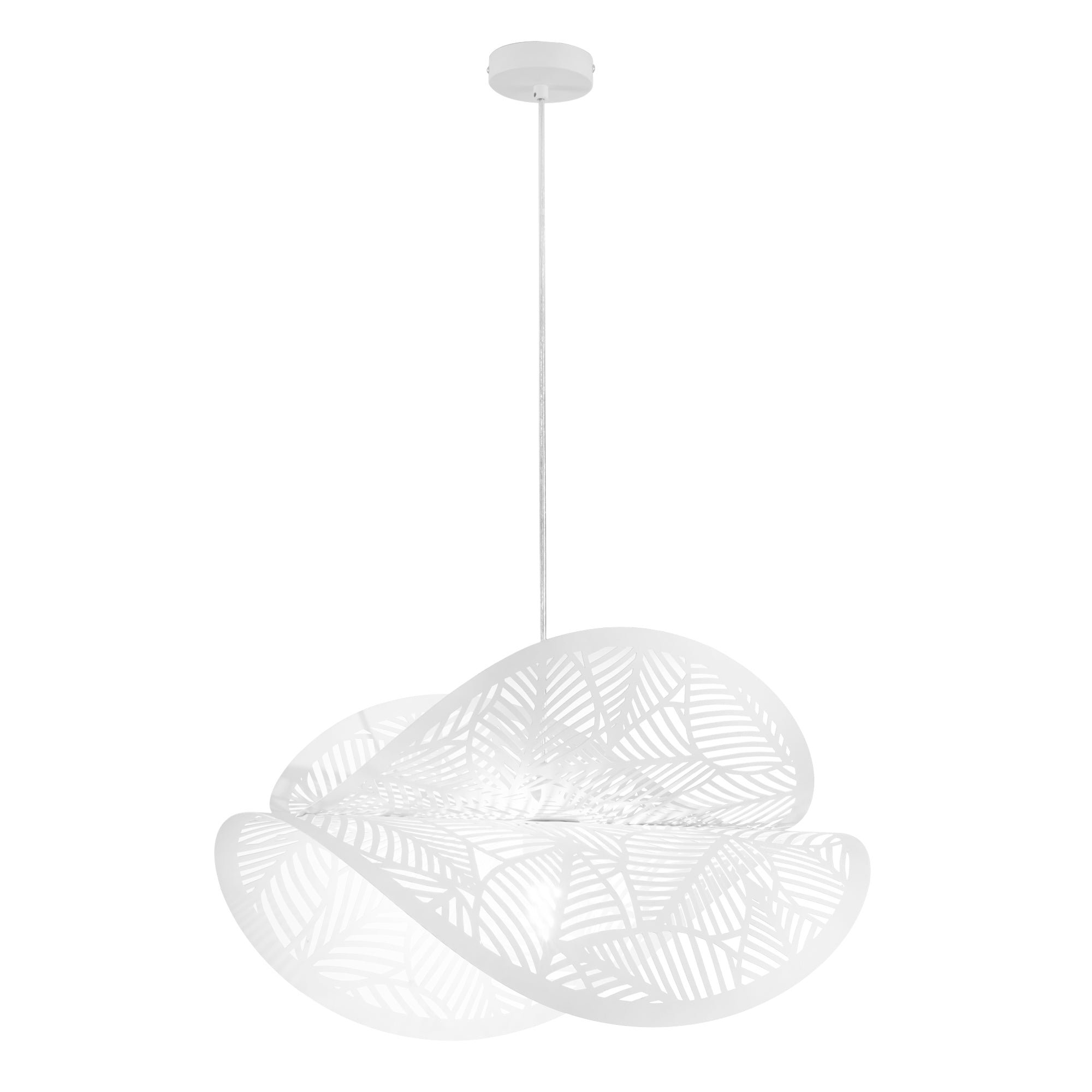 FAN I-RHEI-LEAF-S5060 Závěsné svítidlo Rhei‑Leaf bílé, 1xE27, 60 x 33 x 150 cm - FANEUROPE