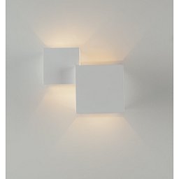 Obrázek pro produkt Nástěnné svítidlo Rubik bílé, 2xG9, 19,5 x 11,5 x 16 cm - FANEUROPE