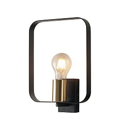 Obrázek pro produkt Nástěnné svítidlo SMITH černá/nikl, 1xE27, 19,5 x 6 x 27 cm - FANEUROPE